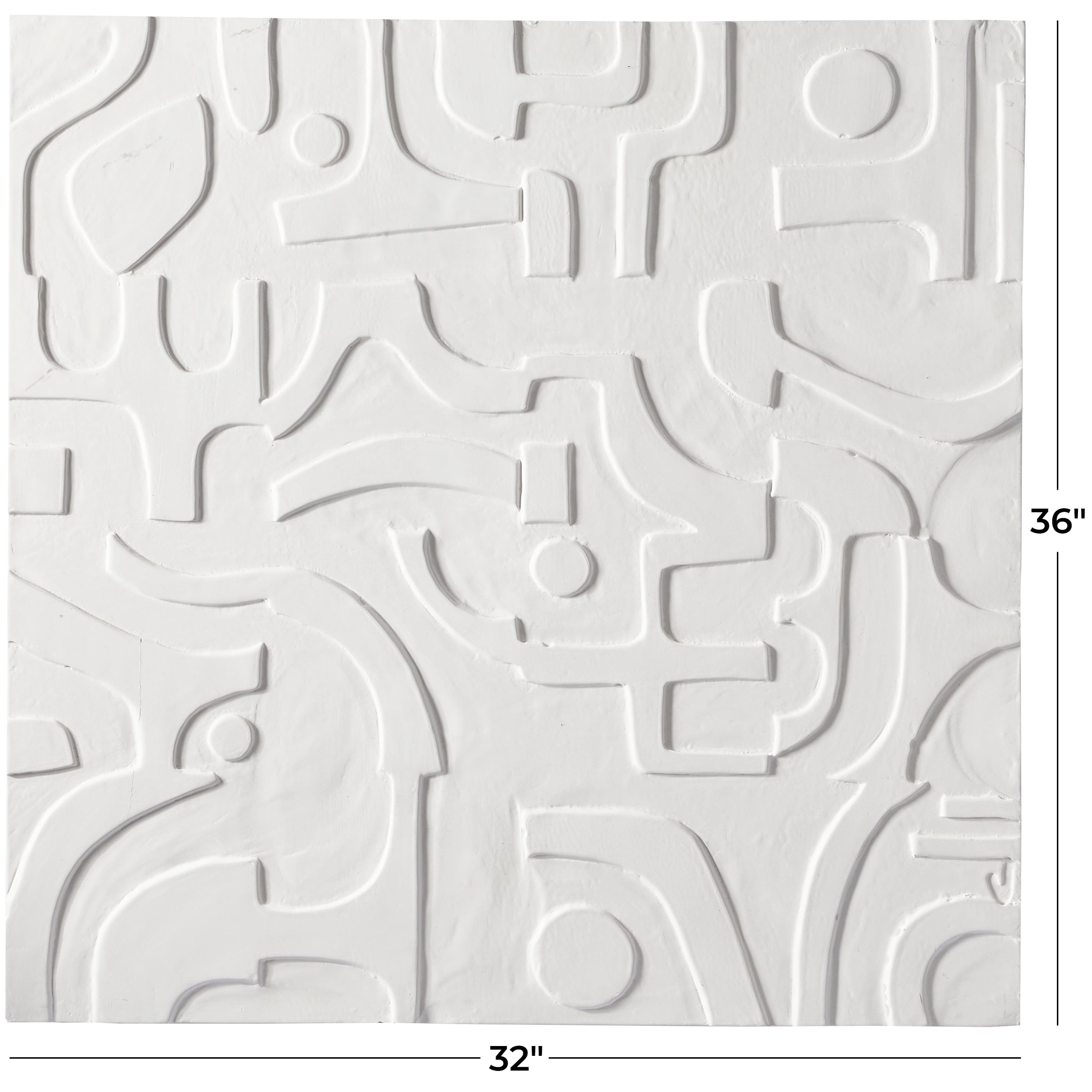 CosmoLiving by Cosmopolitan White Wooden Handmade Intricately Carved