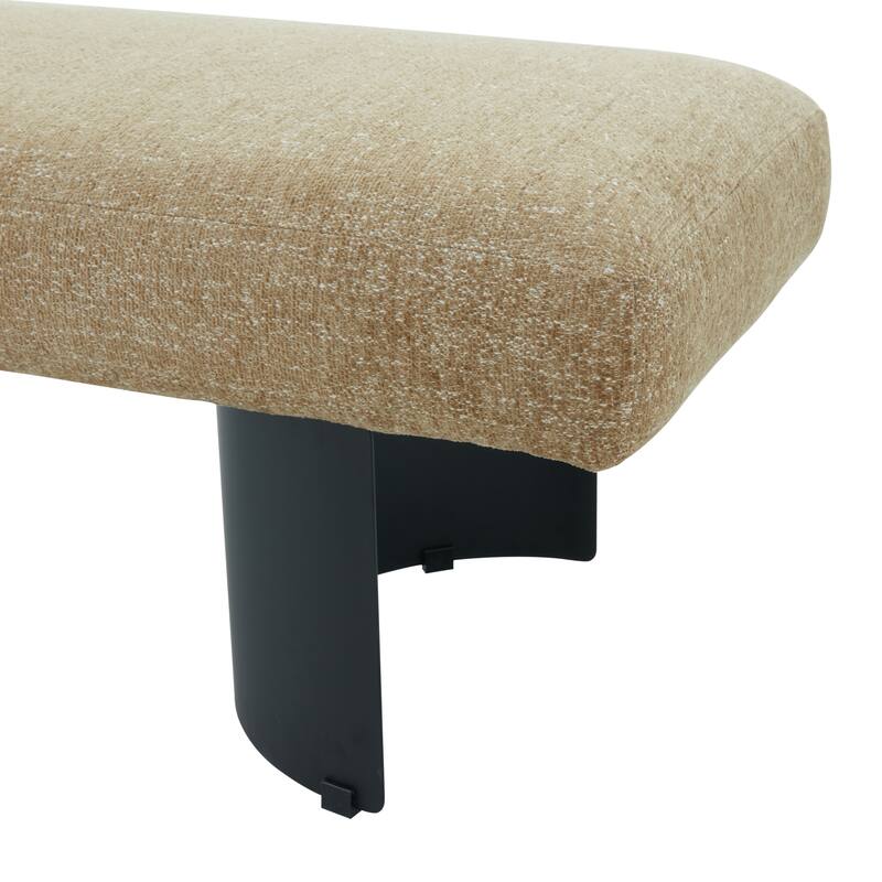 SAFAVIEH Couture Raelee Metal Legs Bench - 63"W x 17"D x 16'H