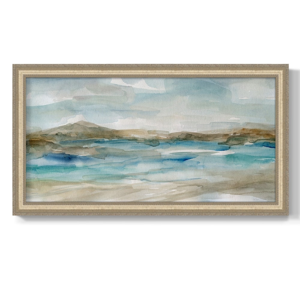 Peaceful Beach II Premium Framed Canvas- Ready to Hang