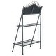 preview thumbnail 11 of 30, SAFAVIEH Outdoor Living Natum Victorian Iron 2-Tier Plant Stand. - 24.5" W x 15.8" L x 43" H