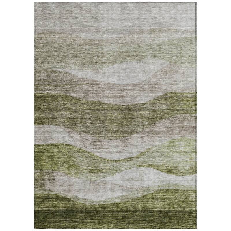 HomeRoots Abstract Transitional Rectangle Outdoor Rug