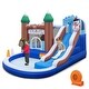 preview thumbnail 1 of 8, Gymax 6-in-1 Winter Theme Snowman Inflatable Castle Kids Bounce House Kids