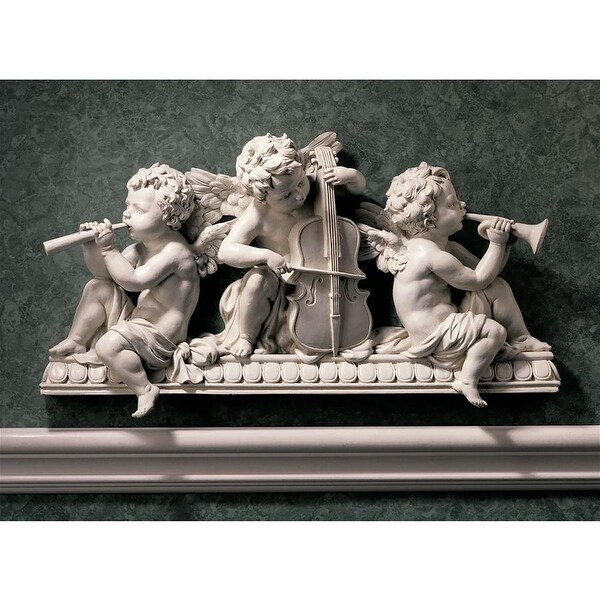Design Toscano Angelic Notes Sculptural Wall Pediment