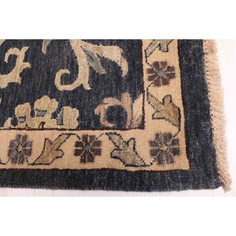 ECARPETGALLERY Hand-knotted Jamshidpour Dark Navy Wool Rug - 7'7 x 9'10