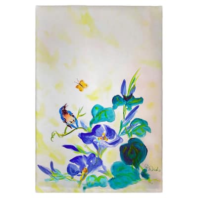 Blue Morning Glories Guest Towel - 20x20
