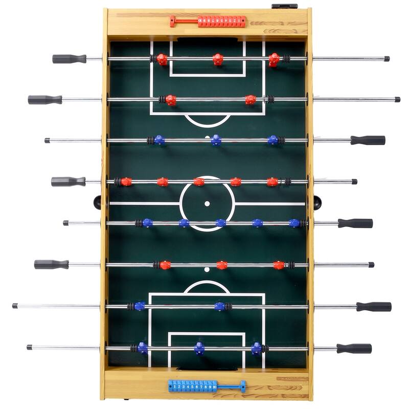54" Hurricane Foosball Table for Family Game Rooms with Cherry Finish