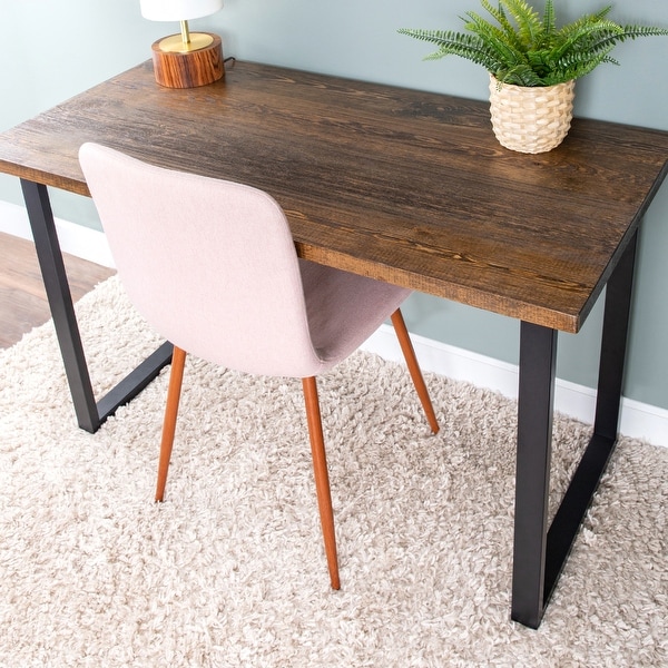 PIPE DECOR Matte Black Steel Modern Square Living Room Table Legs