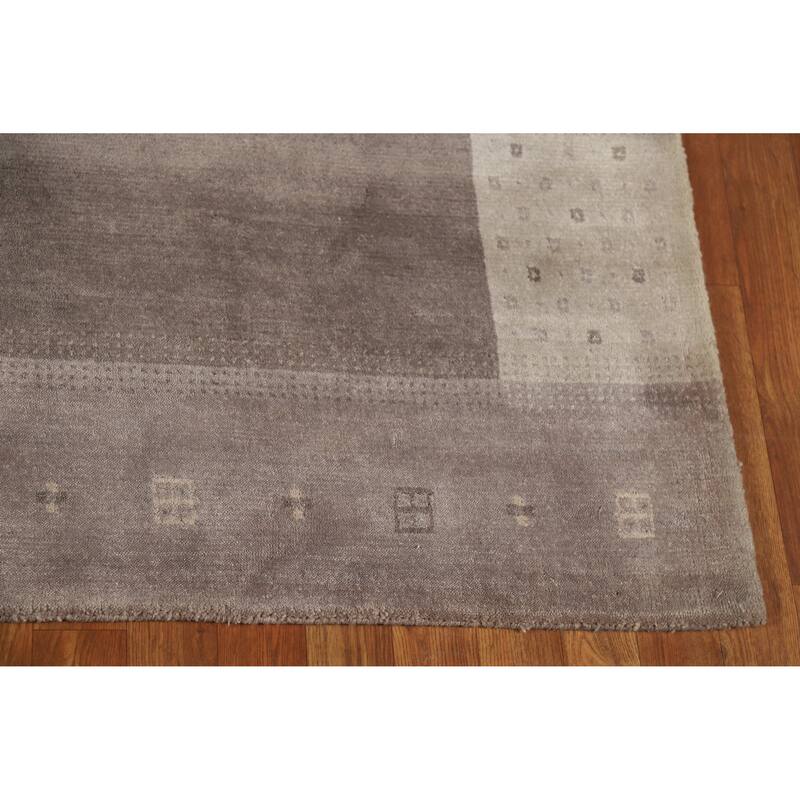 Gabbeh Tribal Indian Area Rug Hand-Knotted Wool Carpet - 5'4" x 7'7"