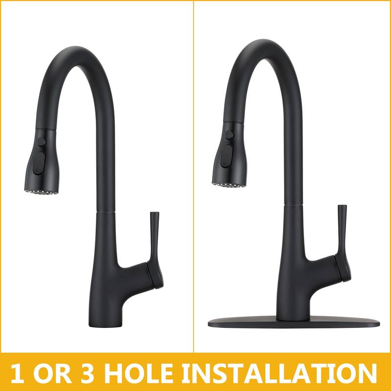 DORNBERG High Arc Pull Down Kitchen Sink Faucet