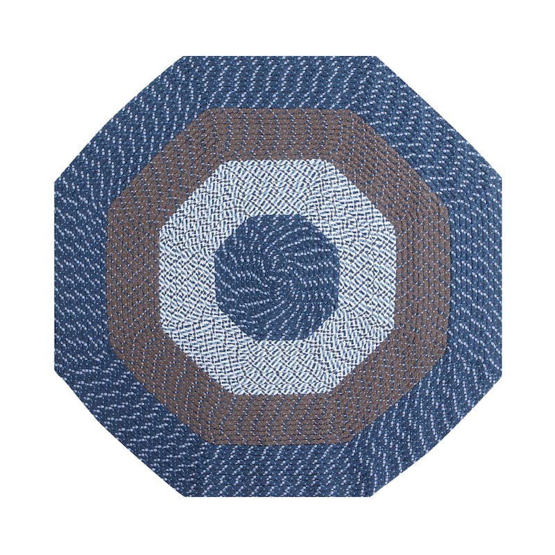 Better Trends Country Braid Reversible Area Rug