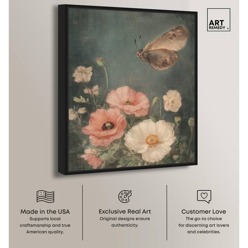 Shadowed Flutter II Canvas by Art Remedy