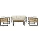 preview thumbnail 24 of 32, 4 Pieces Outdoor Furniture Sofa for 5 Person Conversation Set