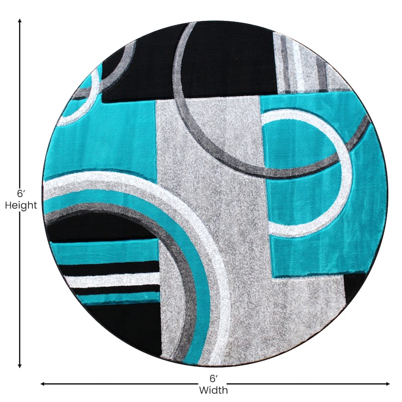 Modern Geometric Design Abstract Area Rug