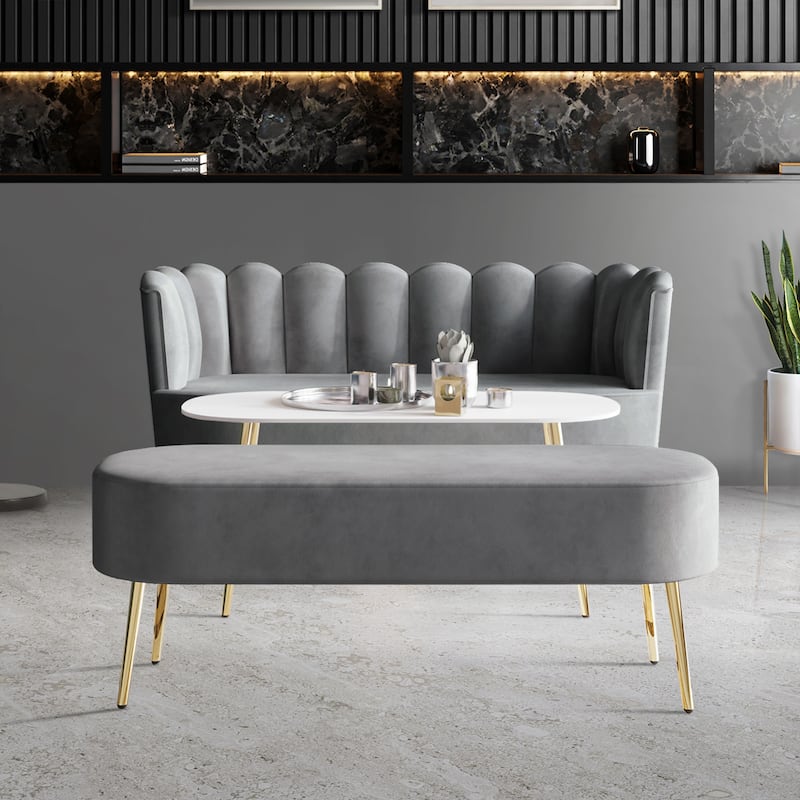 CraftPorch Luxurious Velvet Upholstered 3-piece Living Set