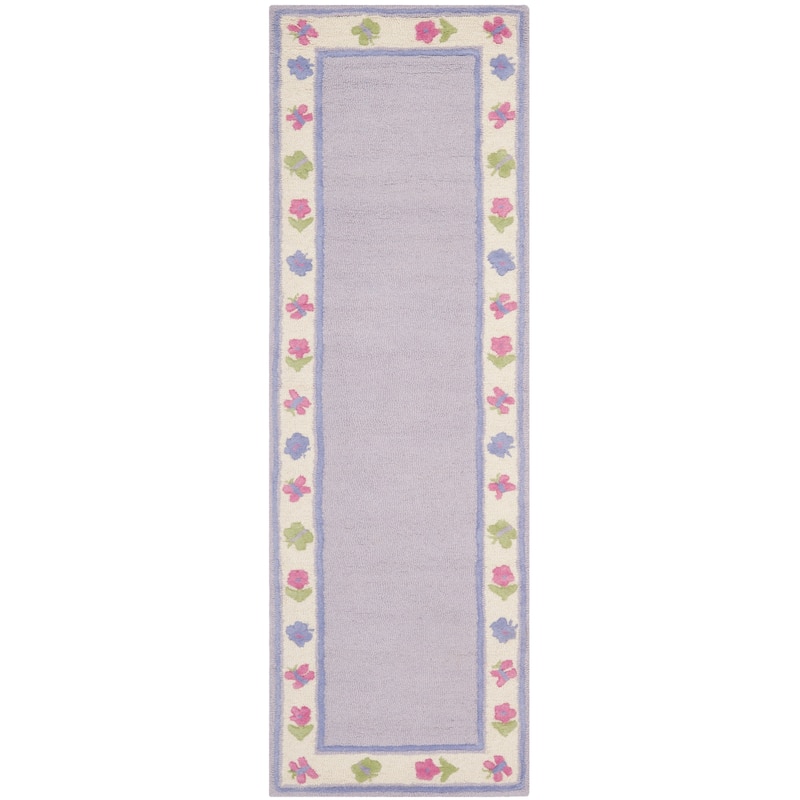 SAFAVIEH Handmade Children's Butterflies Garden New Zealand Wool Rug
