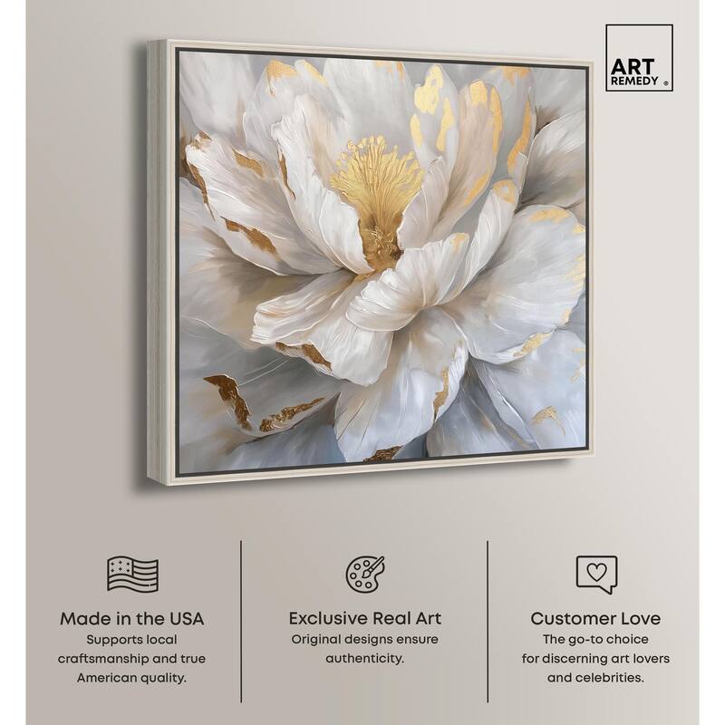 Golden Veins of Grace Canvas by Art Remedy
