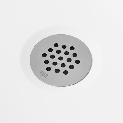VIGO 1.75" W Vessel Bathroom Sink Grid Drain