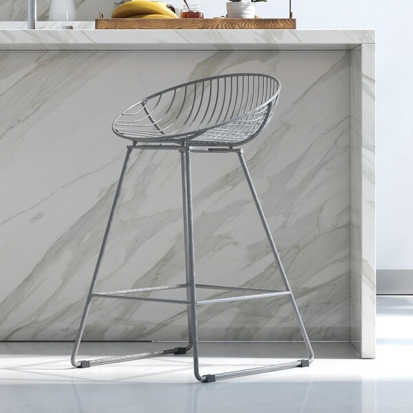 Wire metal bar new arrivals stool