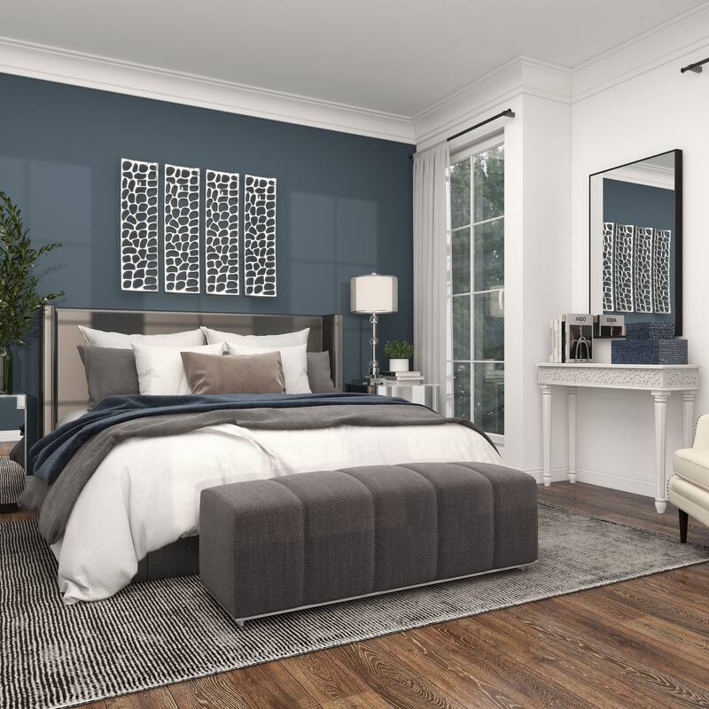 Silver Aluminum Metal Inspired Coral Wall Decor (Set of 2) - Silver or Gold