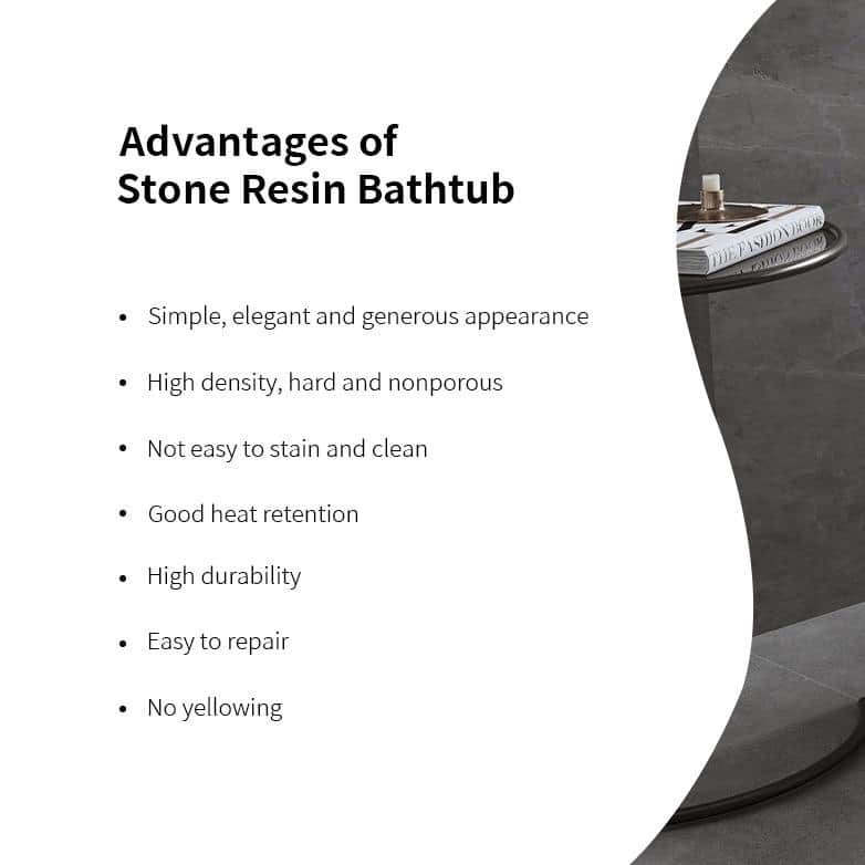 Solid Surface Freestanding Soaking Bathtub with Left Drain and Pop-up Drain, Modern Matte White Tubs with Overflow