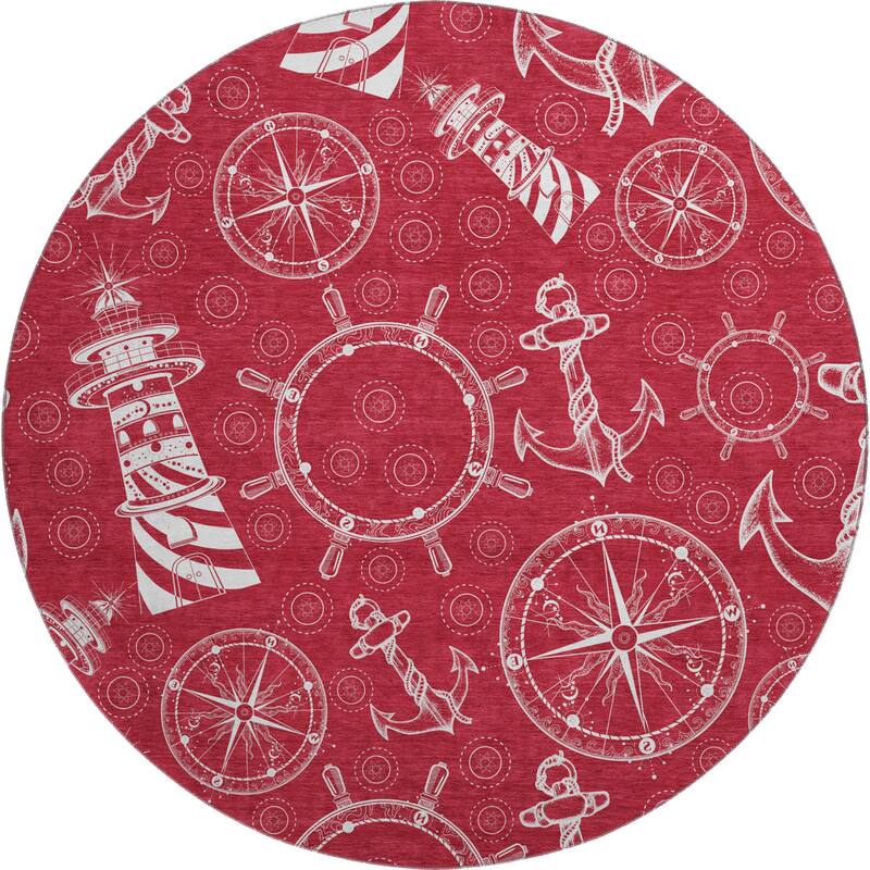 Premium Washable Super Soft Coastal Lighthouse Mayfield Rug