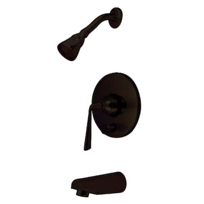 Kingston Brass Silver Sage Tub and Shower Trim Package with 1.8 GPM
