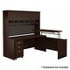 preview thumbnail 5 of 11, Series C 72W Sit to Stand L Shaped Desk Office Suite in Hansen Cherry