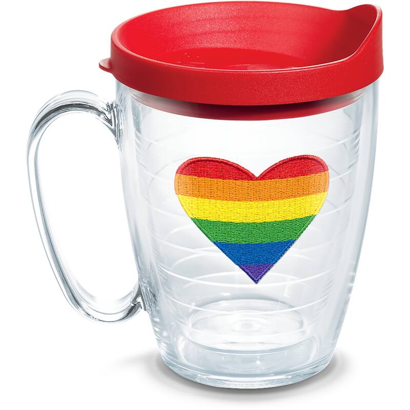 Tervis Pride Heart Made in USA Double Walled Insulated Travel Tumbler, Classic - 16oz Mug - 16oz Mug