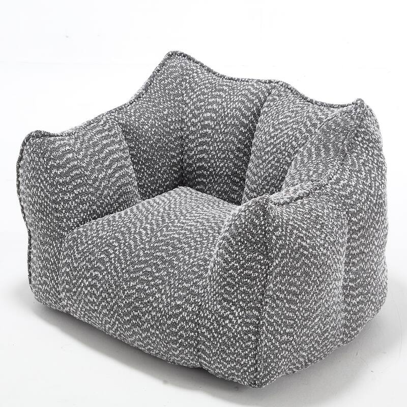 Chenille Lounge Chair with Armrests