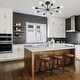 preview thumbnail 23 of 71, Modern Vintage Glam Metal Sputnik Semi - Flush Mount Ceiling Light