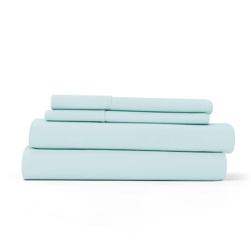 Home Collection Ultra-soft 4-piece Deep Pocket Bed Sheet Set - Twin - Aqua