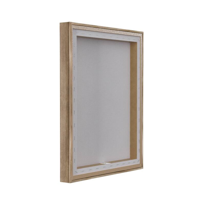 Stupell Natural Abstract Pattern Framed Floater Canvas Wall Art Design By Victoria Barnes