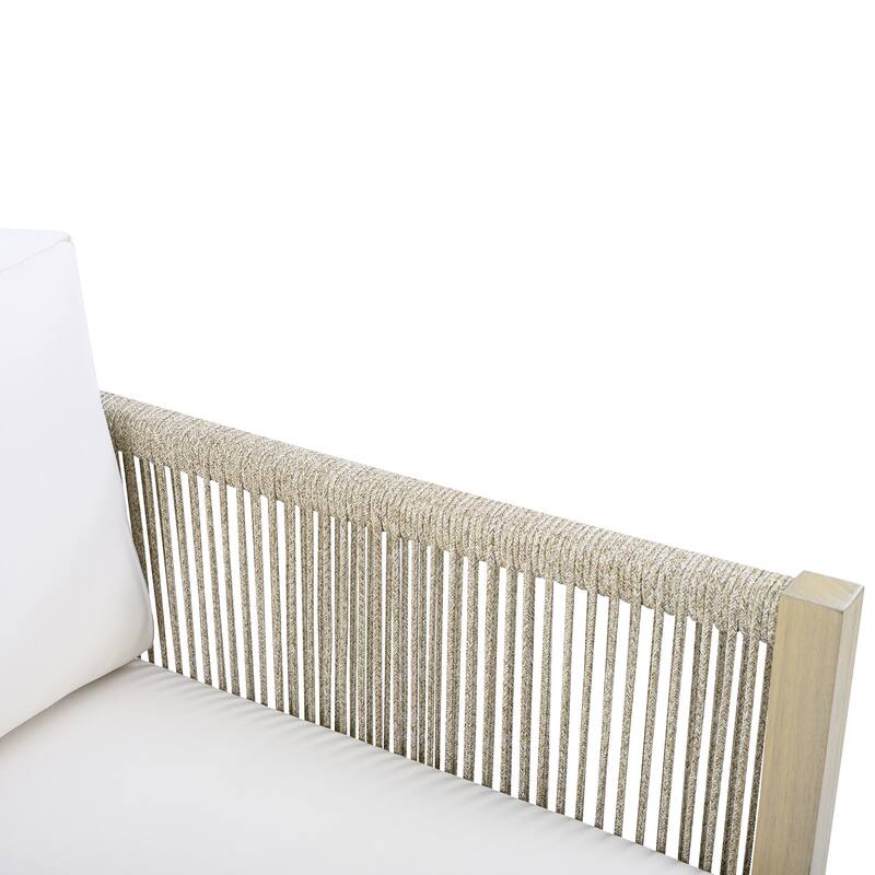 Christopher Knight Home - Coastal Outdoor Acacia Wood Swivel Club Chair with Thick Cushion