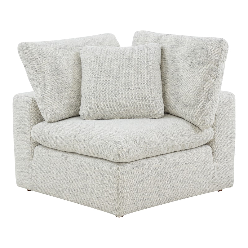 Aurelle Home Tami Modular Sectional Piece - Corner Module - 38" x 38" - Neverfear Sand