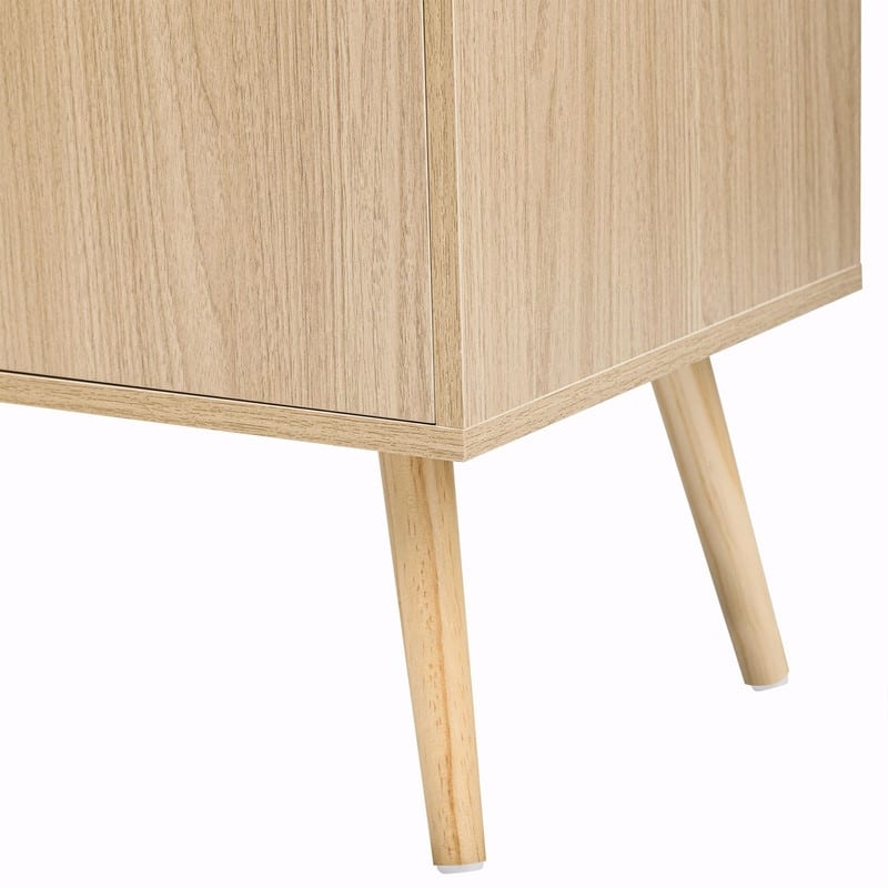 Modern Cabinet with 2 Doors and 3 Drawers