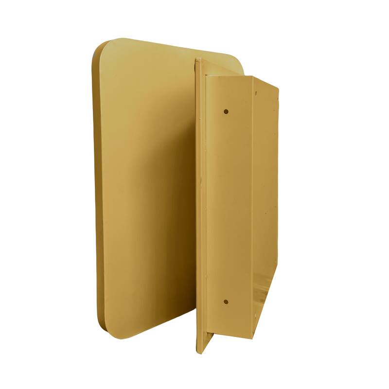 Wall Mount Metal Framed Medicine Cabinet with Storage