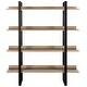 preview thumbnail 2 of 5, SAFAVIEH Joanna Light Brown/ Black Etagere - 47.3' x 12.6' x 55'