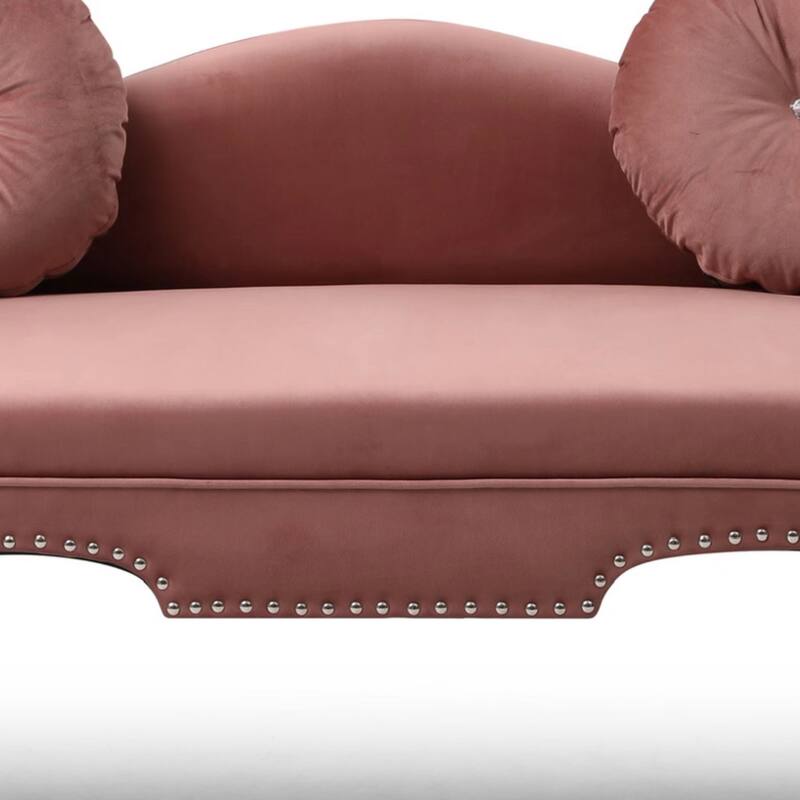 54"Width Modern Velvet Upholstered Loveseat