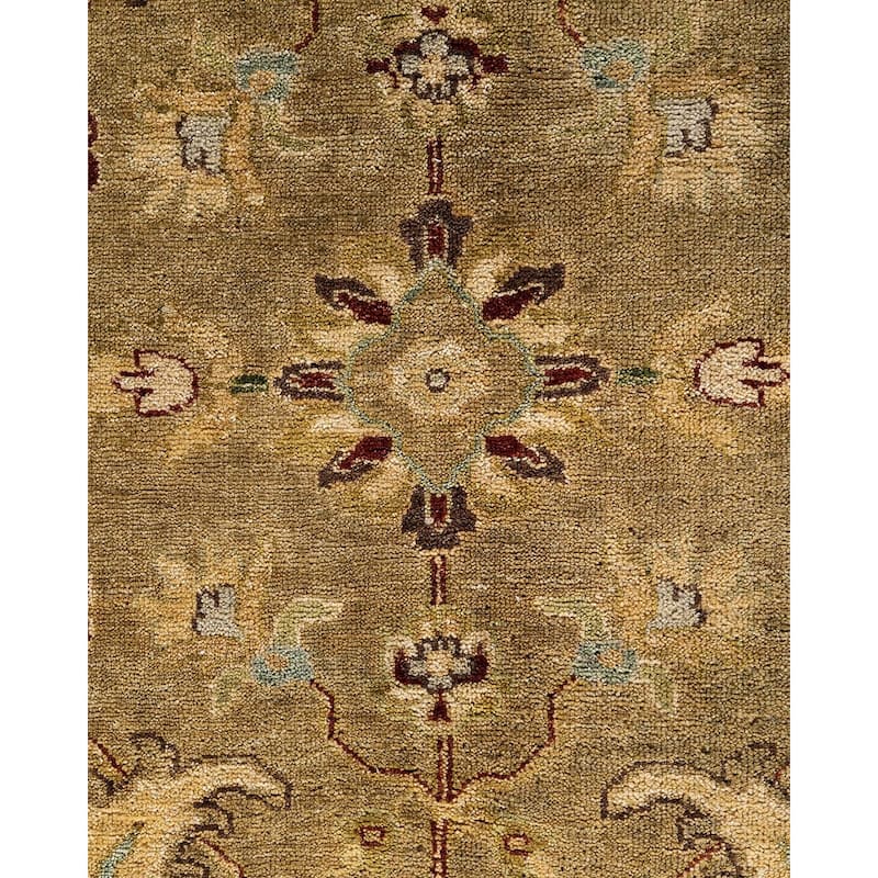 Oushak One-of-a-Kind Hand-Knotted Area Rug, Beige - 9' 2" x 12' 2"