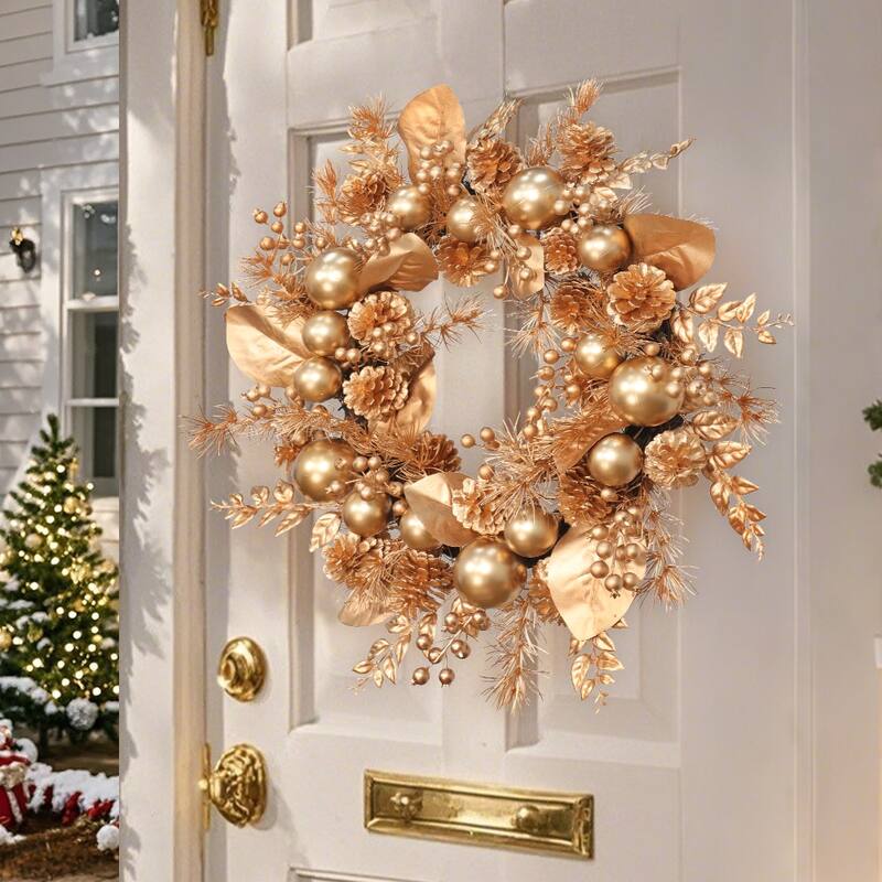 Maypex 24in Artificial Christmas Wreath