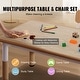 preview thumbnail 4 of 8, Adjustable Kids Table and 4 Chair Set for Ages 2–8, Multi-Function Activity Desk - 47.24 x 23.62 x 18.98-22.52 inch