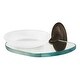 preview thumbnail 5 of 3, Alno Classic Traditional Wall Mounted Glass Soap Dish with Brass