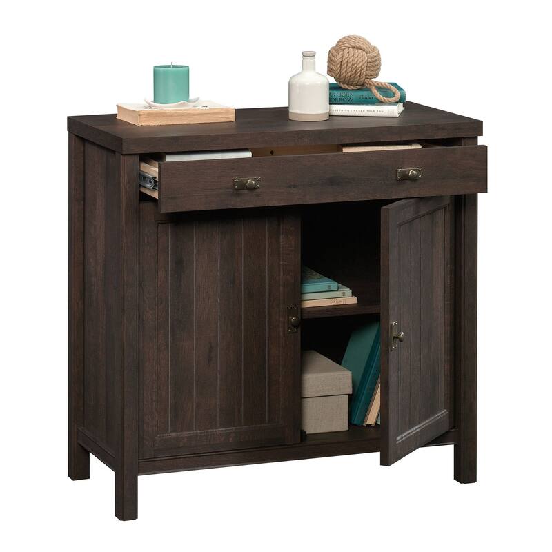 Sauder Costa Collection Library Base - Coffee Oak