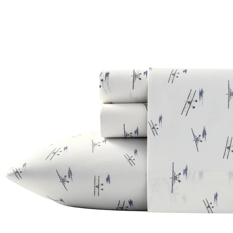 Eddie Bauer Printed Cotton Percale Deep Pocket Sheet Set - Twin - Sea Planes