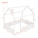 preview thumbnail 6 of 16, Merax Full Size House Bed Frame with Fence