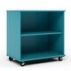 preview thumbnail 6 of 21, Tot Mate Open Single Sided Mobile Storage Locker, Write-on Wipe-off Markerboard Back - 36" Height x 23" Depth Ocean