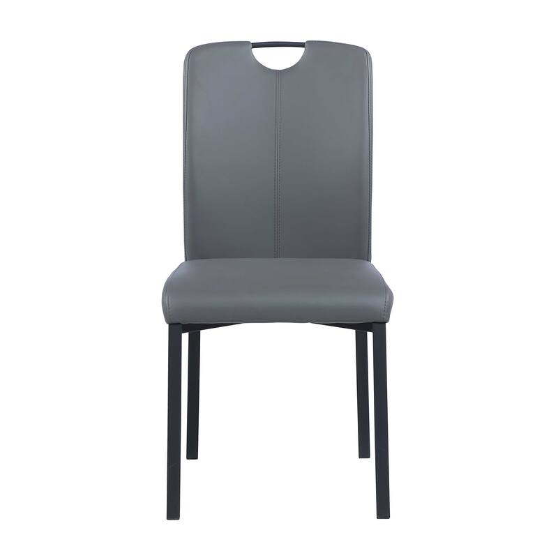 Somette Kenya Handle Back Side Chair with Metal Legs, Set of 4