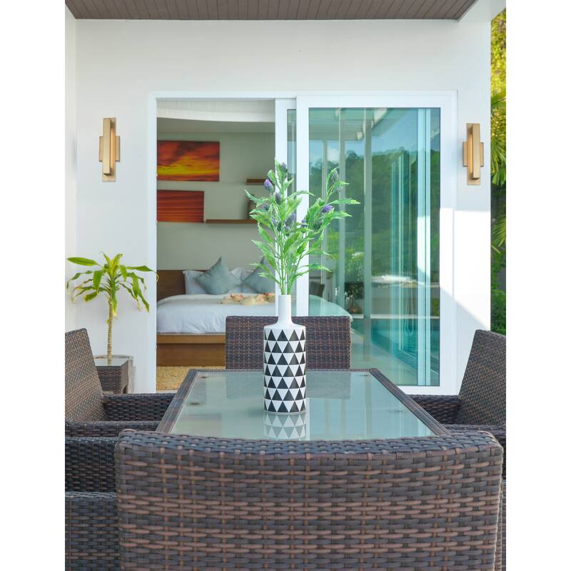 Justice Design EVOLV Catalina LED ADA Outdoor Wall Sconce - 15" H - Burnished Gold