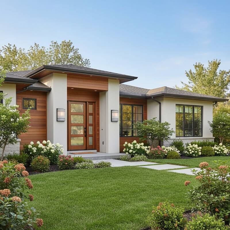 Artcraft Keswick - 1-Light Outdoor Wall Sconce - Black Finish - White Swearl Glass Shade