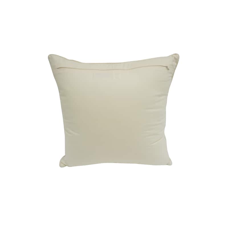 Home&Manor Malayer Vintage Raw Silk Pillow 18"